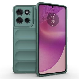 Подсилен силиконов гръб на ленти за Motorola G86 5G - зелен