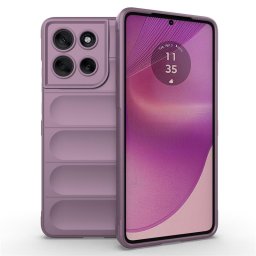 Подсилен силиконов гръб на ленти за Motorola G86 5G - лилав