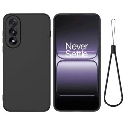 Силиконов гръб с верижка за OnePlus Nord 5 5G - черен