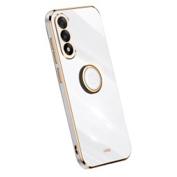 Силиконов гръб със стойка тип пръстен марка XINLI за OnePlus Nord 5 5G - бял