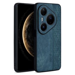 Силиконов гръб с покритие от кожа марка AZNS за Huawei Pura 80 Pro/Pro+ - зелен