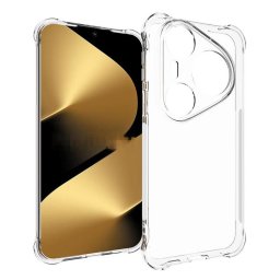 Силиконов гръб с подсилени ръбове за Huawei Pura 80 Ultra - прозрачен