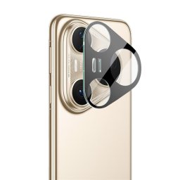 Удароустойчив стъклен протектор за камера марка IMAK за Huawei Pura 80 Ultra - с черна рамка