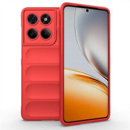 Подсилен силиконов гръб на ленти за Motorola Edge 60 5G/60 Fusion 5G - червен