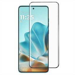Удароустойчив стъклен протектор за Motorola Edge 60 Pro 5G - с черна рамка
