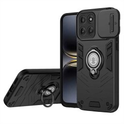 Хибриден гръб със стойка и слайдер за камера за Motorola Edge 60 Pro 5G - черен