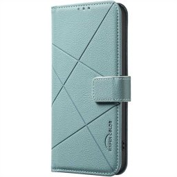Кожен калъф тип портмоне марка BINFEN COLOR за Motorola Edge 60 Pro 5G - зелен