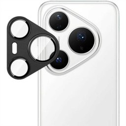 Удароустойчив стъклен протектор за камера марка IMAK за Huawei Pura 80 Pro/Pro+ - с черна рамка