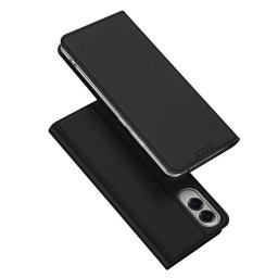 Тънък калъф страничен flip марка DUX DUCIS за Samsung Galaxy S25 Edge – черен