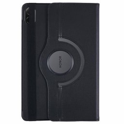 Кожен калъф за Honor Pad X8a с въртяща поставка - черен