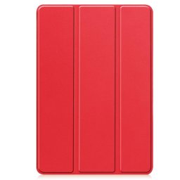 Кожен калъф със сгъващ се капак за Galaxy Tab S10 FE+ - червен