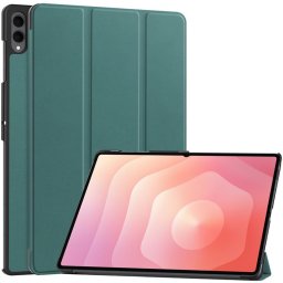 Кожен калъф със сгъващ се капак за Galaxy Tab S11 Ultra - тюркоазен
