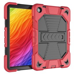 Силиконов гръб със стойка за Samsung Galaxy Tab A9+ - червен