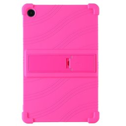 Силиконов гръб със стойка за Samsung Galaxy Tab A9+ - ярко розов