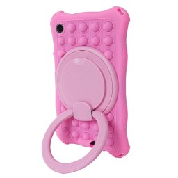 Силиконов гръб със стойка Pop IT за Samsung Galaxy Tab A9 - розов