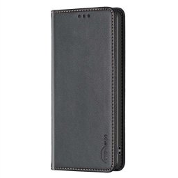 Кожен калъф тип портмоне марка BINFEN COLOR за Xiaomi 15T Pro - черен