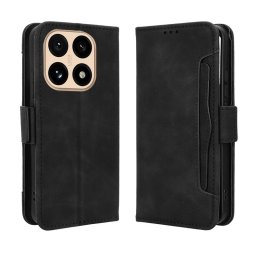 Калъф тип портмоне с магнитна закопчалка за Xiaomi 15T - черен