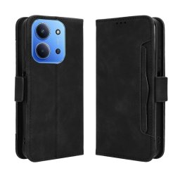 Калъф тип портмоне с магнитна закопчалка за Xiaomi Redmi 15C 4G/5G ( 173.2мм) - черен