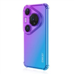 Силиконов гръб марка ENKAY за Huawei Pura 80 Pro/Pro+ - синьо - лилав