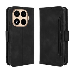 Калъф тип портмоне с магнитна закопчалка за Xiaomi 15T Pro - черен