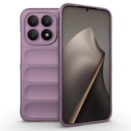 Подсилен силиконов гръб на ленти за Xiaomi 15T - лилав