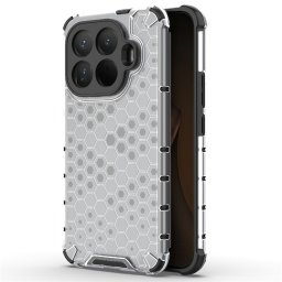 Хибриден гръб с ромбоидна шарка за Xiaomi 15T Pro - бял