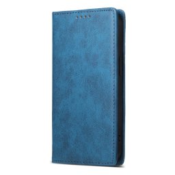 Тънък кожен калъф за Xiaomi 15T Pro – син
