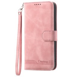 Калъф тип портмоне марка DIERFENG за Xiaomi 15T Pro - розов