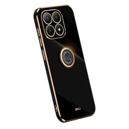 Силиконов гръб със стойка тип пръстен марка XINLI за Xiaomi 15T Pro - черен