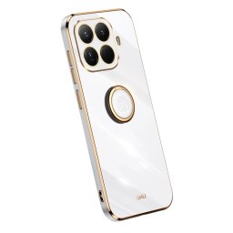 Силиконов гръб със стойка тип пръстен марка XINLI за Xiaomi 15T Pro - бял