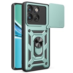 Хибриден гръб със стойка и слайдър за камера за Motorola Edge 70 5G - зелен