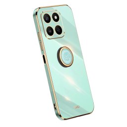 Силиконов гръб със стойка тип пръстен марка XINLI за Honor 400 Smart - зелен