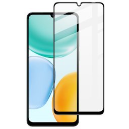 Извит удароустойчив стъклен протектор покриващ целия екран марка IMAK за Honor X5c Plus - с черна рамка