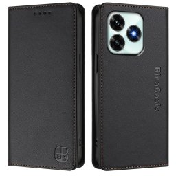 Кожен калъф тип портмоне марка RINACASIS за Honor X5c Plus – черен