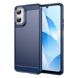 Силиконов гръб Rugged Armor марка AMORUS за Motorola Moto G06 - тъмно син