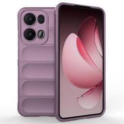 Подсилен силиконов гръб на ленти за Oppo Reno 13 Pro 5G - лилав