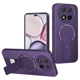 Силиконов гръб със стойка за Honor Magic7 Lite 5G - лилав
