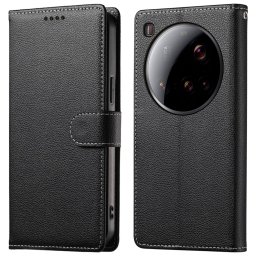Кожен калъф тип портмоне за Xiaomi 15 Ultra - черен