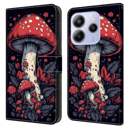 Кожен калъф тип портмоне за Xiaomi Redmi Note 14 5G - с гъба