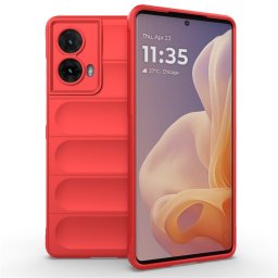 Подсилен силиконов гръб на ленти за Motorola Moto G85 5G - червен
