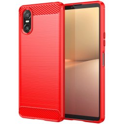 Силиконов гръб Rugged Armor за Sony Xperia 10 VI - червен