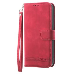 Калъф тип портмоне марка DIERFENG за Honor Magic8 Lite - червен