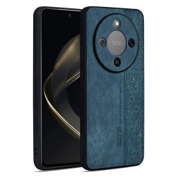 Силиконов гръб с покритие от кожа марка AZNS за Honor Magic8 Lite - зелен