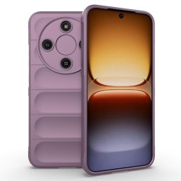 Подсилен силиконов гръб на ленти за Honor Magic8 Lite - лилав