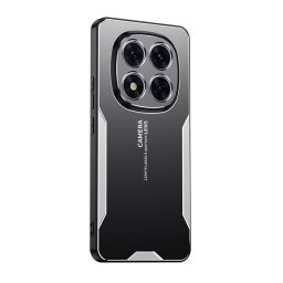 Алуминиев гръб за Xiaomi Redmi Note 15 Pro 5G - черен със сребрист ръб