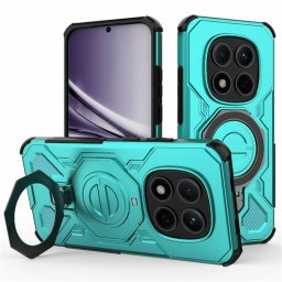 Хибриден гръб с кръгла метална стойка за Xiaomi Redmi Note 15 Pro 5G - светло син