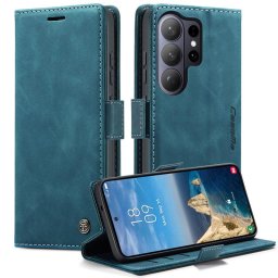 Калъф страничен flip марка CASEME за Samsung Galaxy S26 Ultra – тюркоазен