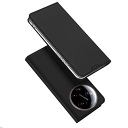 Тънък калъф страничен flip марка DUX DUCIS за Xiaomi 17 Ultra – черен