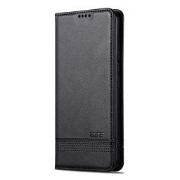 Кожен калъф страничен flip марка AZNS за Xiaomi 17 Ultra – черен