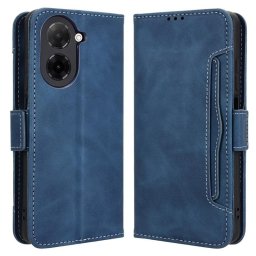 Кожен калъф тип портмоне с магнитна закопчалка за Xiaomi Redmi A5 - тъмно син